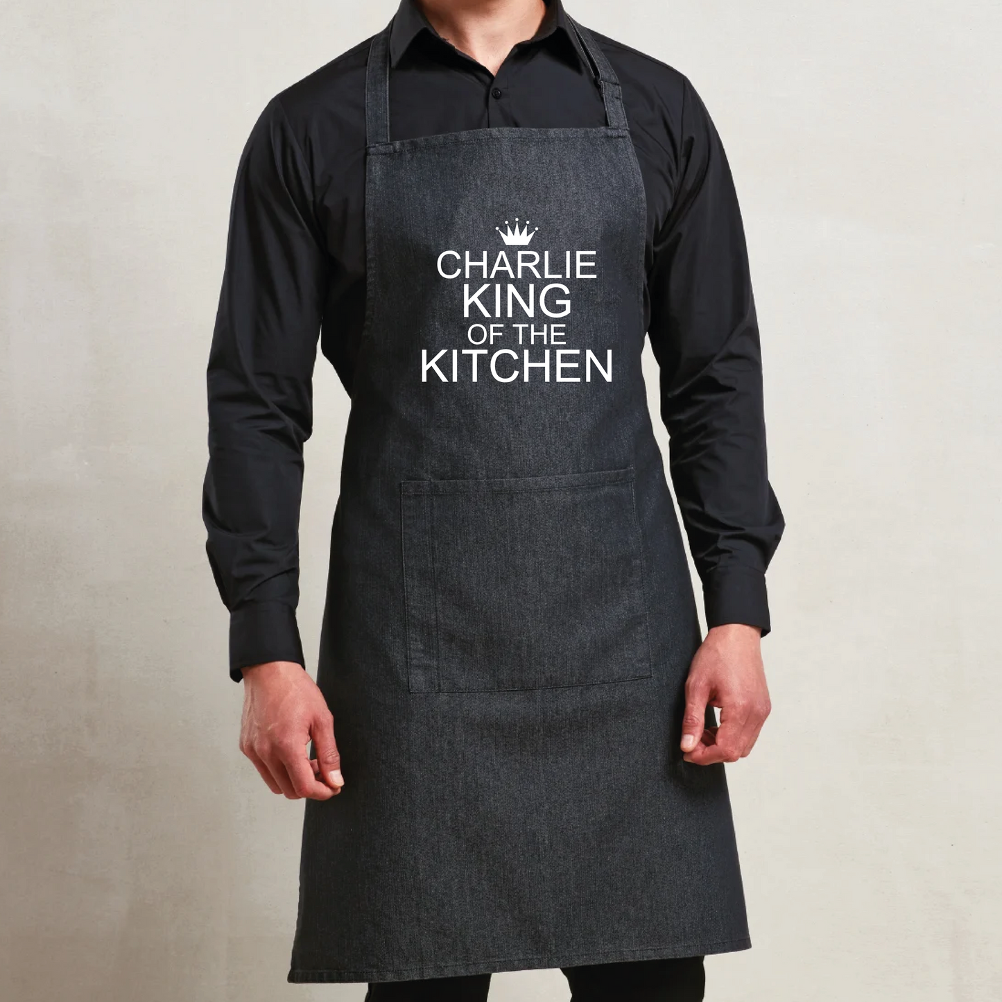 Embroidered King of the kitchen Adult Apron