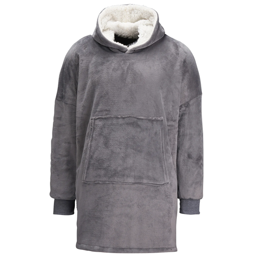 Kids Personalised Embroidered Oversized Cosy Blanket Sherpa Hoodie - UNISEX