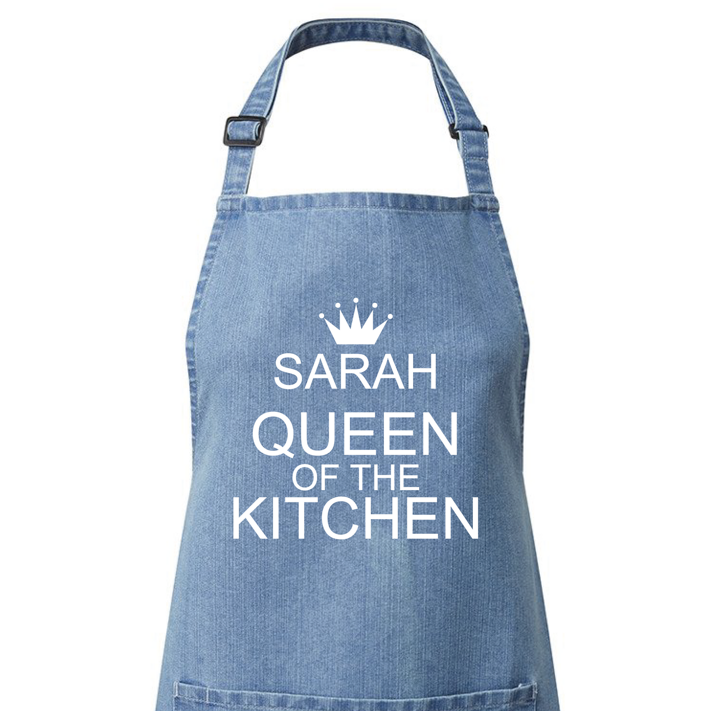Embroidered Queen of the kitchen Adult Apron